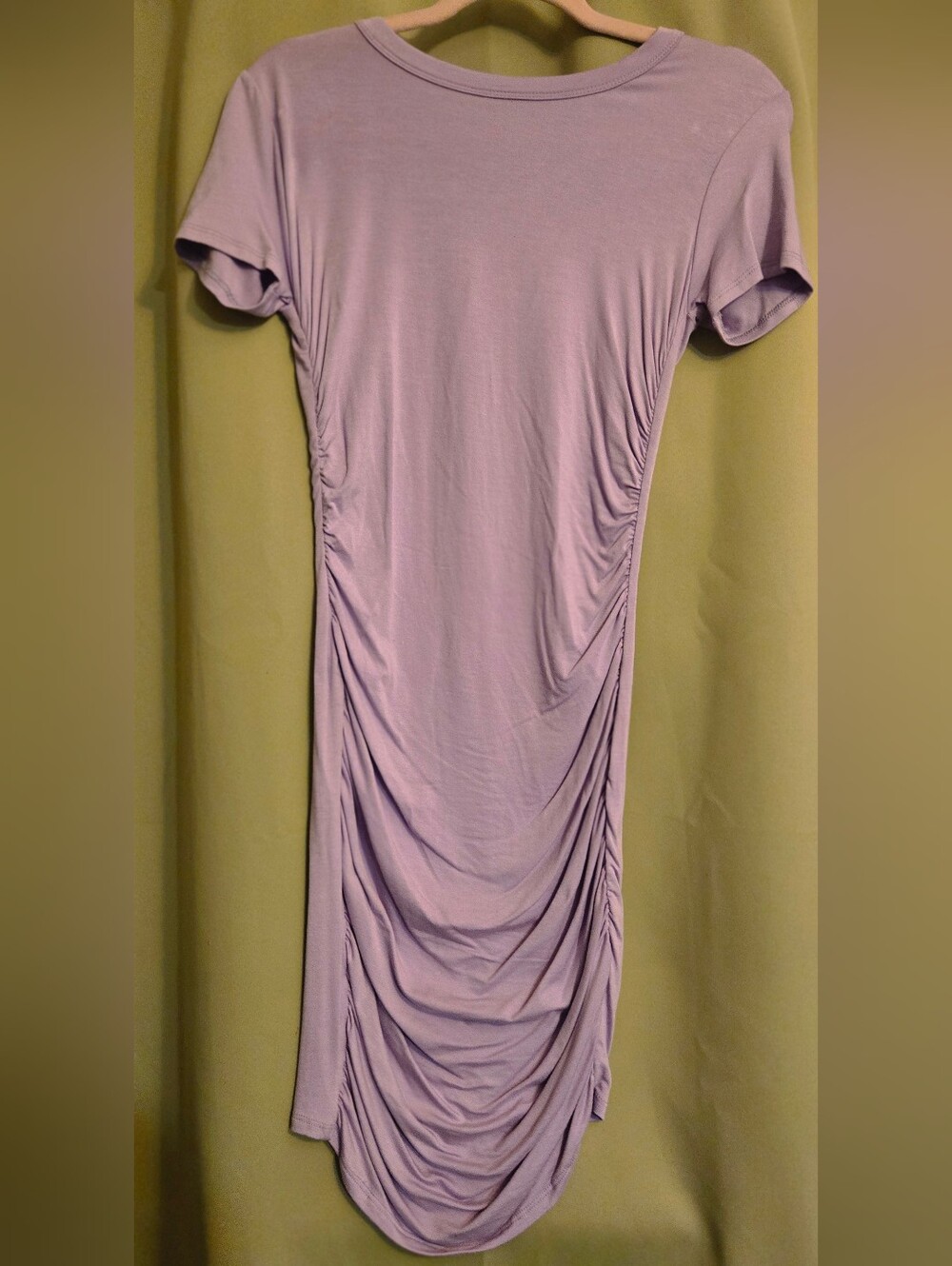 Fashion Nova Lavender Ruched Side Midi Dress - Women
